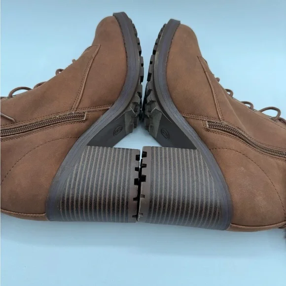 Falls Creek Women's Brown Ankle Boots size 9M NEW - Picture 7 of 9